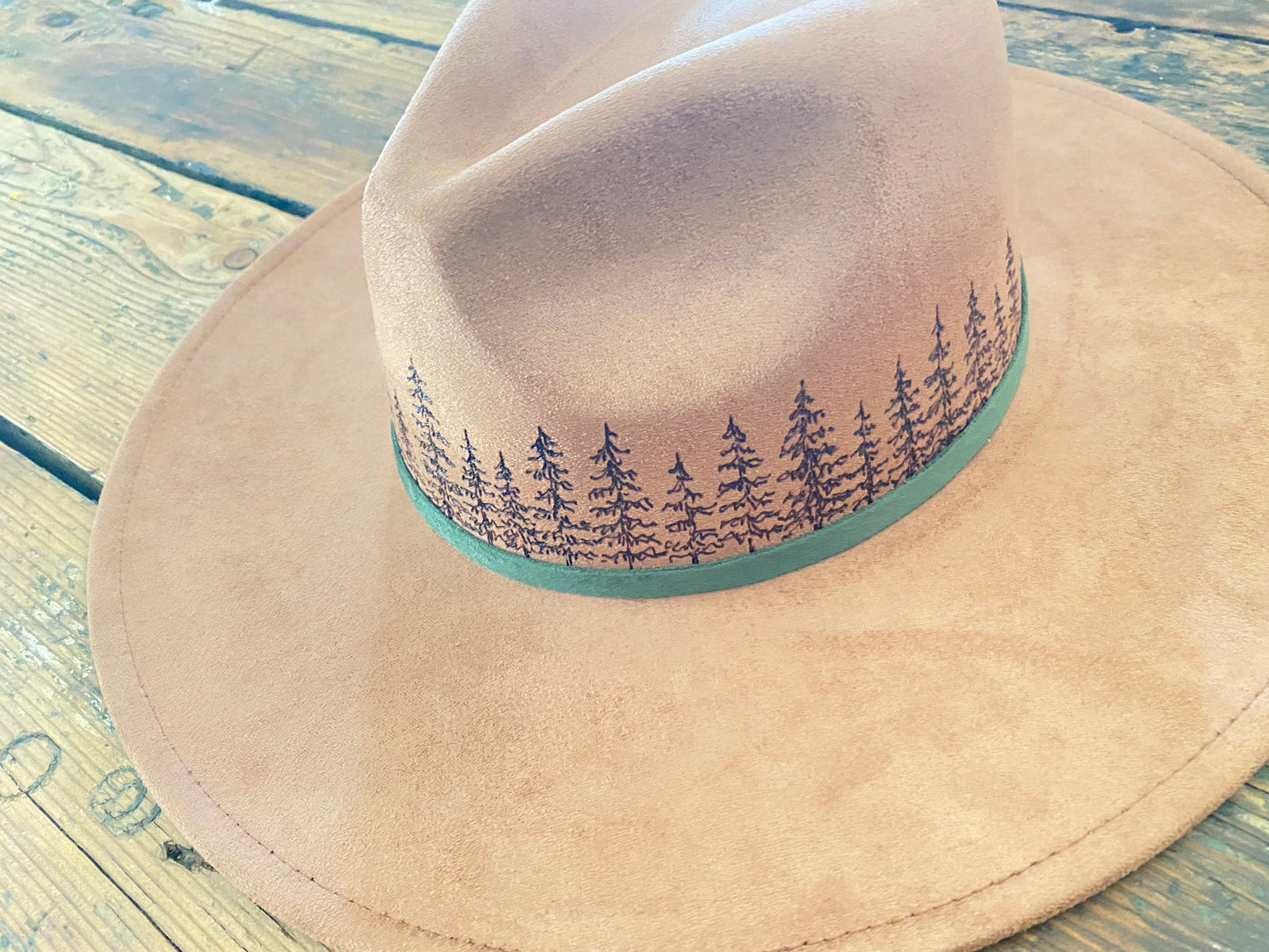 Hand Burned Fedora | The Wild Fir