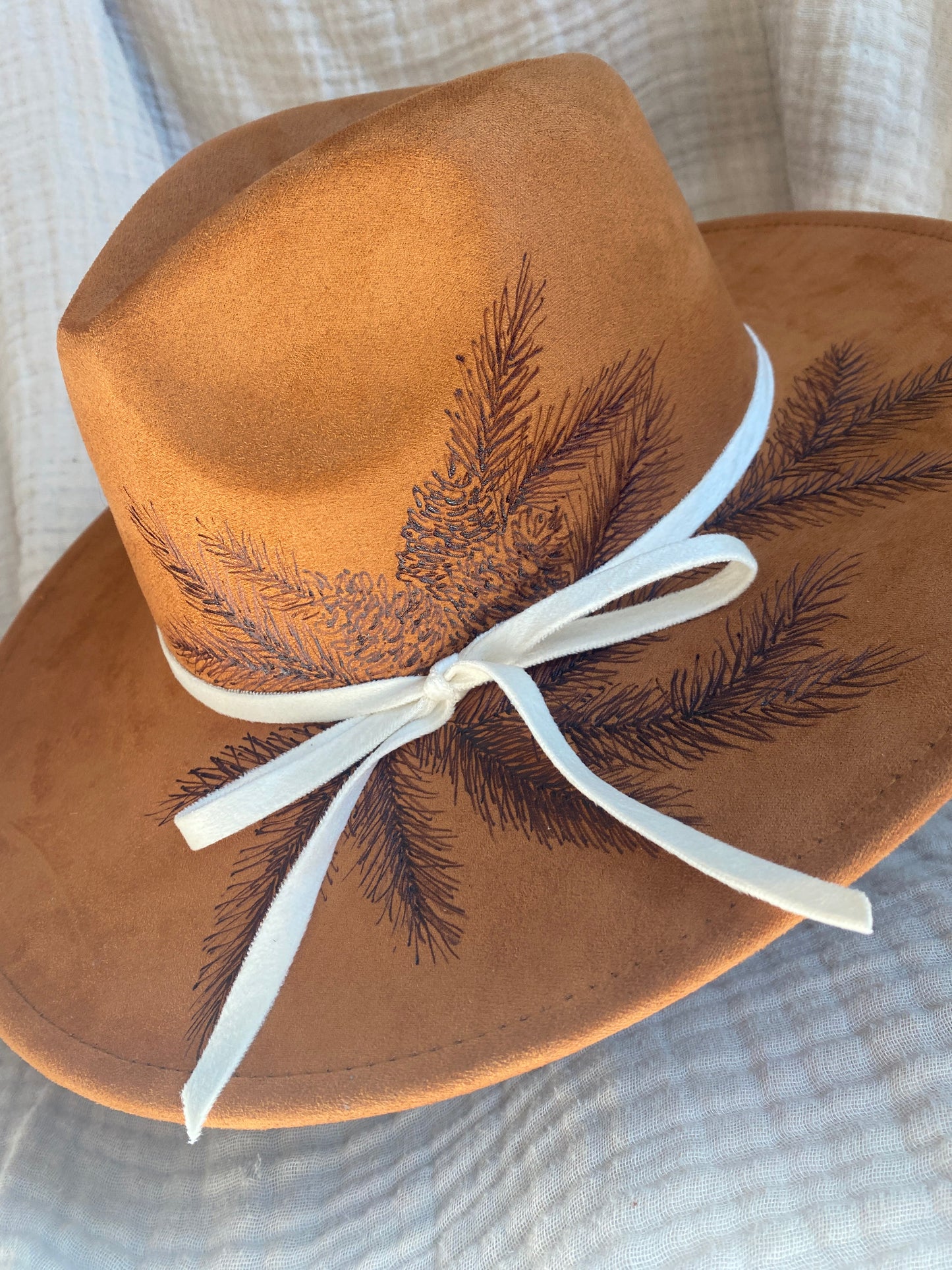 Hand Burned Fedora | Evergreen Trail