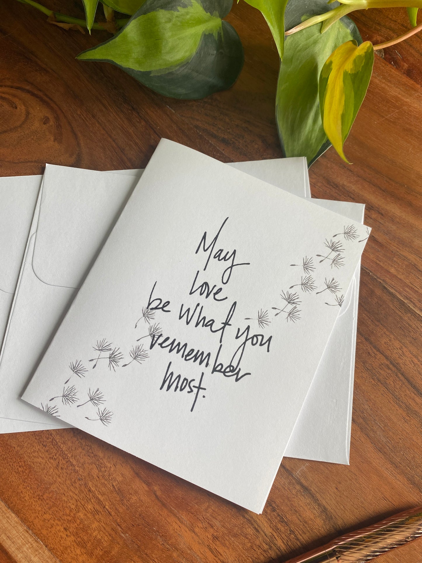 Greeting Card | Sympathy | May Love Be What You Remember Most