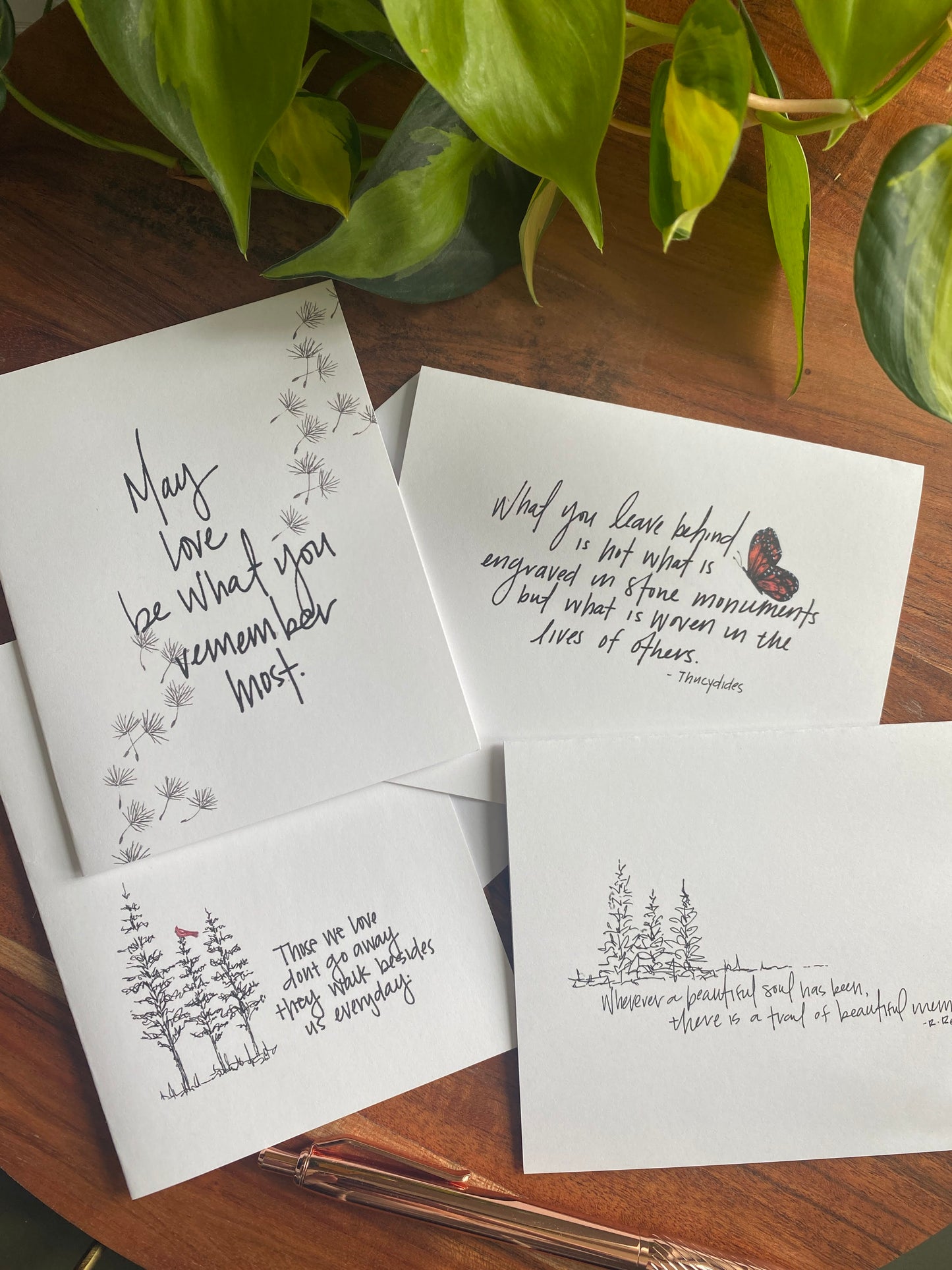 Greeting Card | Sympathy | Cardinal in Pines