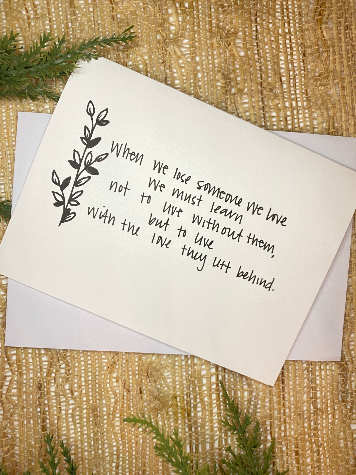 Greeting Card | Sympathy | Love Left Behind