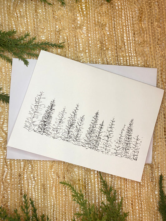 Greeting Card | Any Occasion | Tree Line